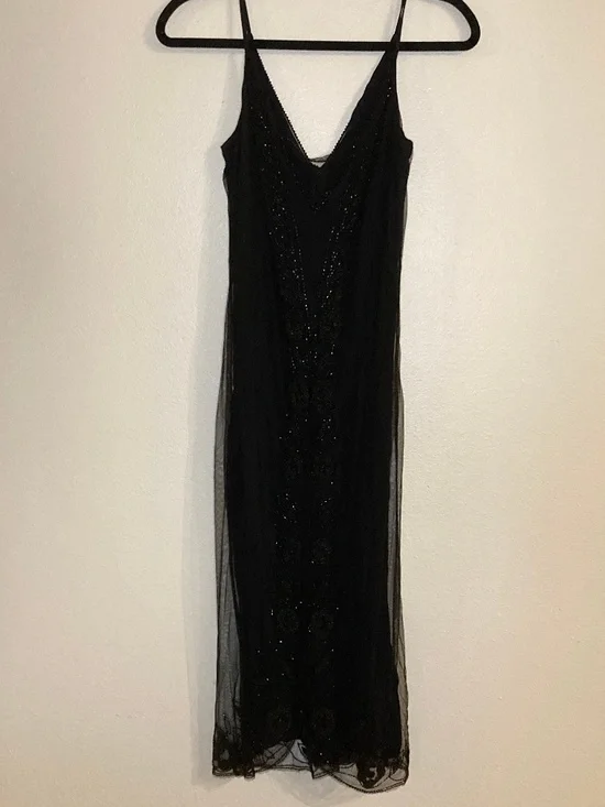 French connection mesh beaded sleeveless dress - Picture 10 of 12